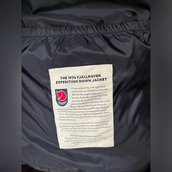 Fjallraven Expedition Down Lite in Black. Men’s XL - Picture 5 of 9